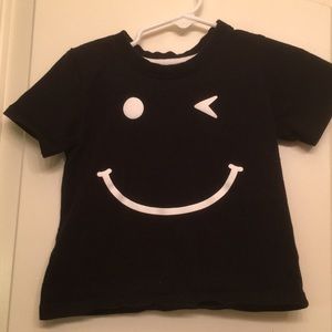 Mini Rebel boys emoji t-shirt 😉 ;) wink